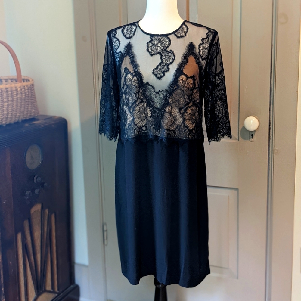 Sandro Paris Lace Dress. EUC. Size 3.